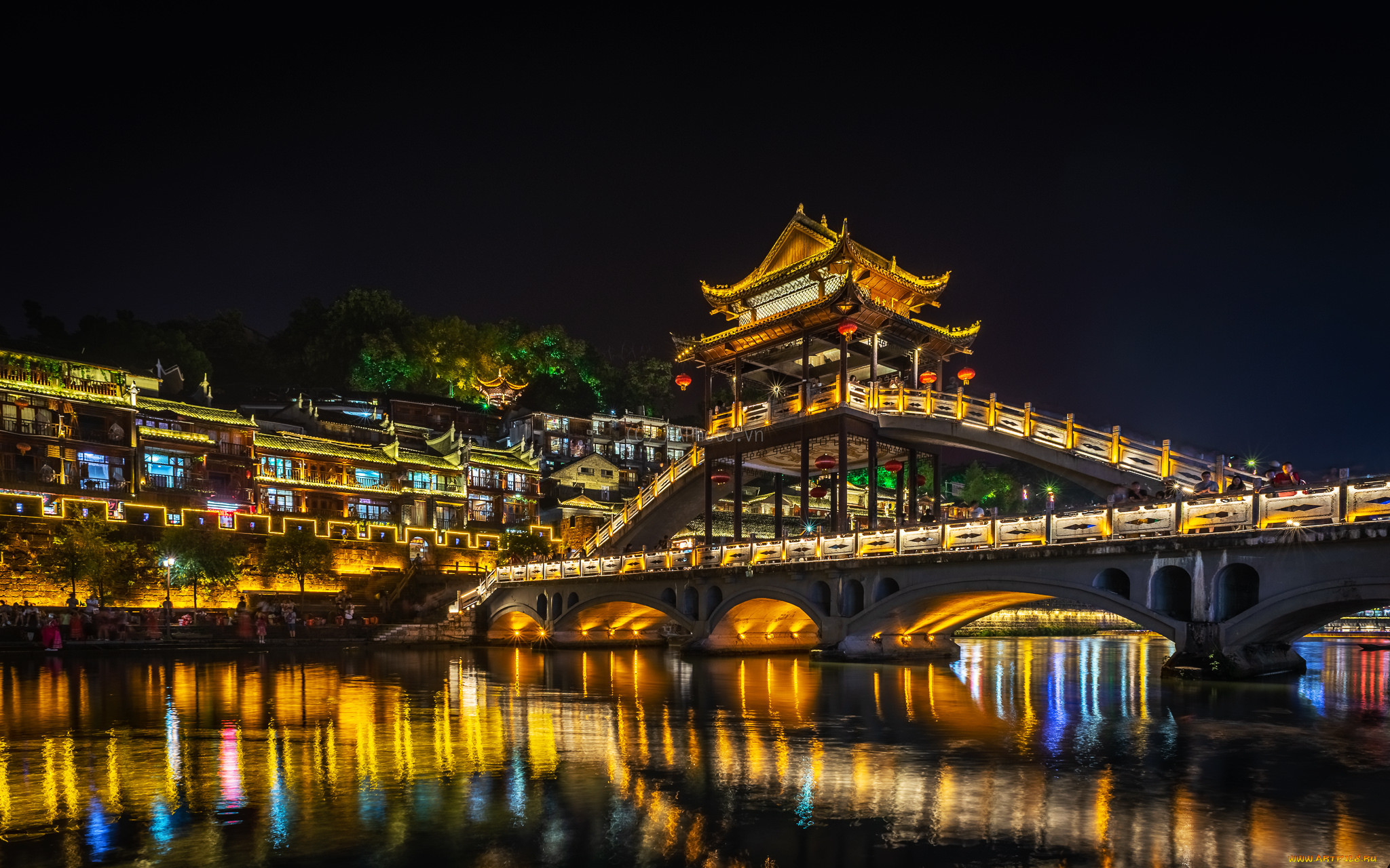 phoenix ancient town,  hunan,  china, , -   , 